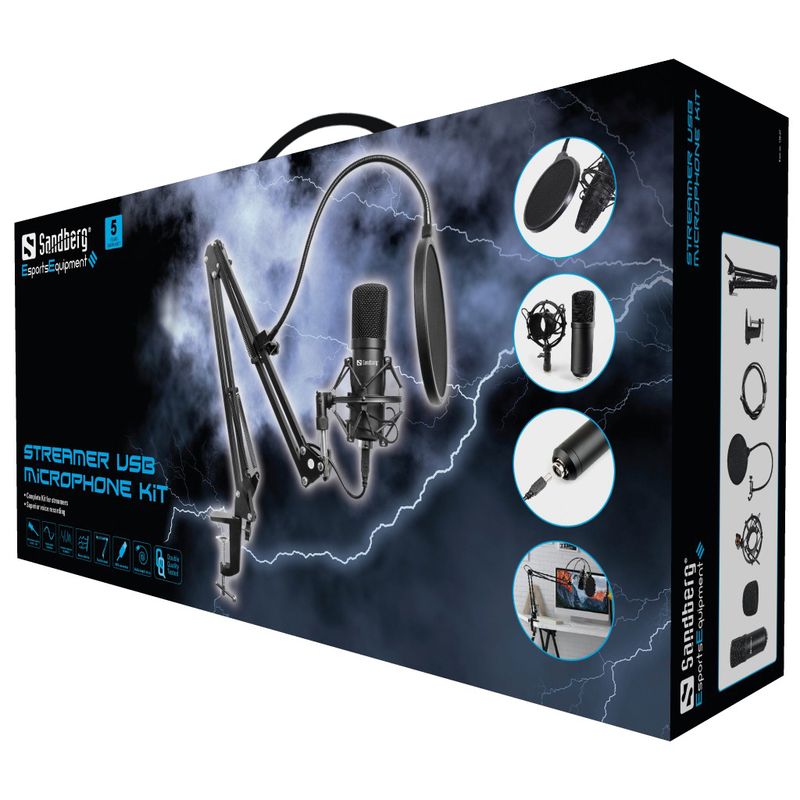 Sandberg-Streamer-USB-Microphone-Kit