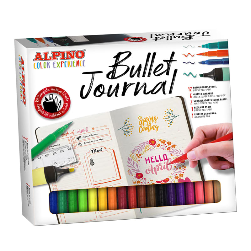 Alpine-Color-Experience-Kit-Bullet-Journal-con-12-marcatori-a-doppia-punta--07-mm-e-29-mm----2-marcatori-pastello---6-