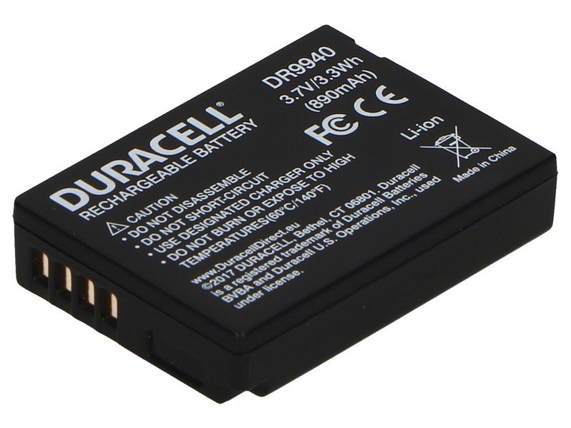 Duracell-DR9940-Batteria-per-fotocamera-videocamera-Ioni-di-Litio-890-mAh