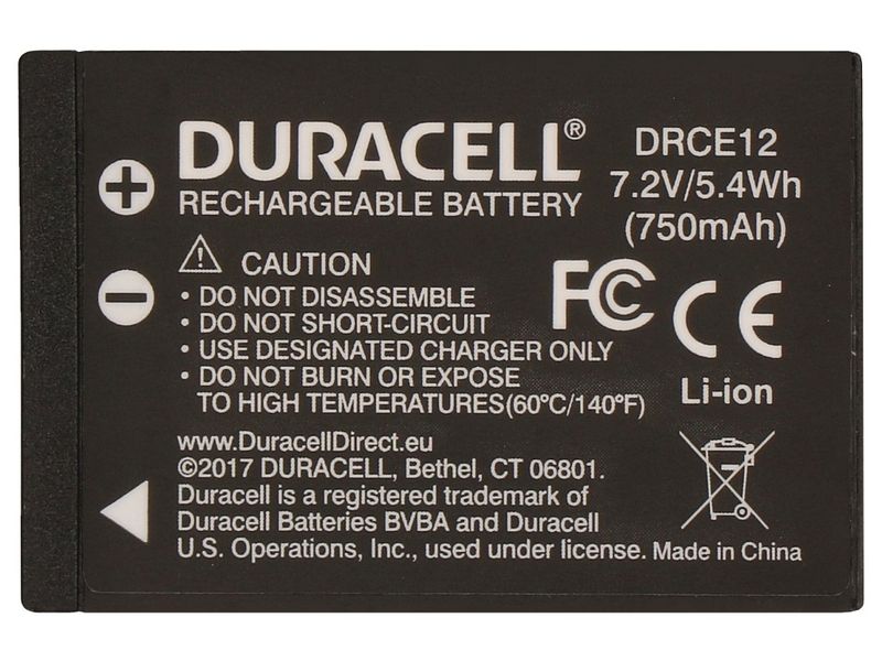 Duracell-DRCE12-Batteria-per-fotocamera-videocamera-Ioni-di-Litio-750-mAh