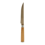 Kinvara  Coltello da Cucina Kinvara KT116042D Marrone Argentato Bambù Acciaio inossidabile 2 x 24 x 2 cm