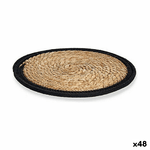 Gift Decor Sottopentola Naturale Nero 30 x 1 x 30 cm (48 Unità)