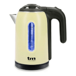 TM Electron Bollitore d'Acqua Elettrico con Luce LED TM Electron Acciaio inossidabile Crema