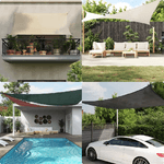 VidaXL Vela Parasole 160 g/m² Marrone 3x6 m in HDPE