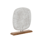 Home ESPRIT Statua Decorativa Home ESPRIT Bianco Marrone Moderno 30 x 8 x 34 cm