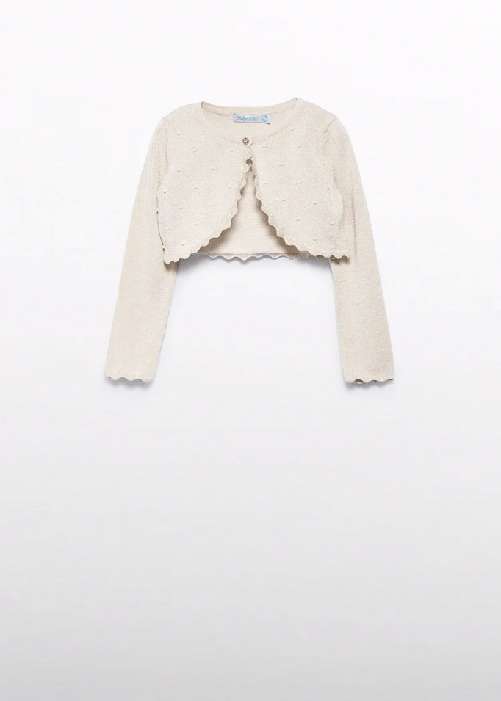 ABEL & LULA by MAYORAL  CARDIGAN CERIMONIA MAGLIA BAMBINA ABEL E LULA 5382 05382 32 BEIGE ORIGINALPE2025