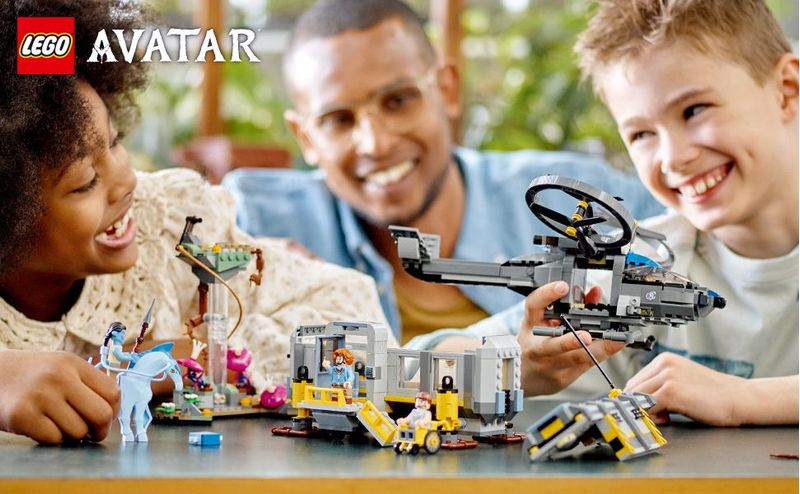 LEGO-Avatar-75573-Montagne-fluttuanti--Sito-26-e-Samson-RDA-Giochi-per-Bambini-con-5-Minifigure-ed-Elicottero-Giocattolo