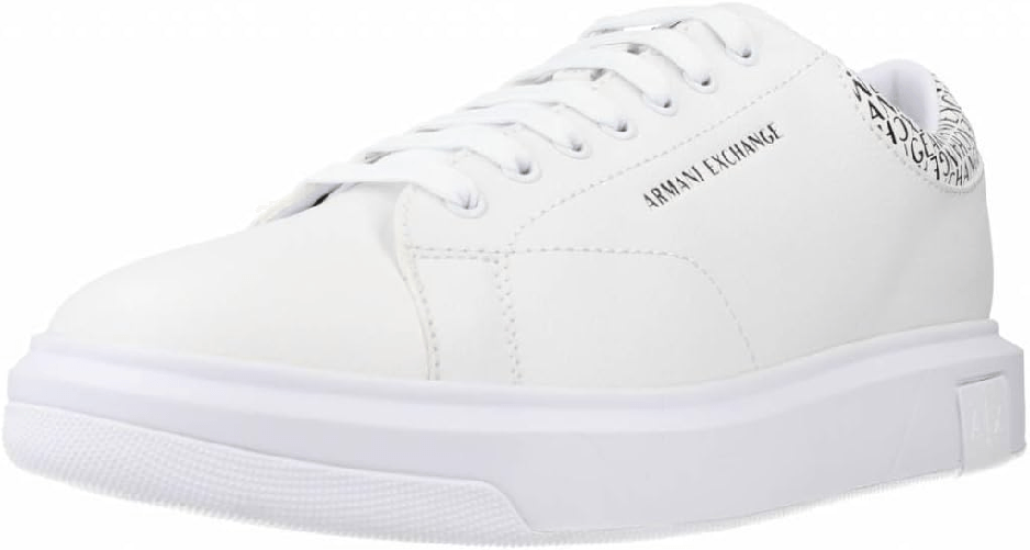 AX ARMANI EXCHANGE SCARPE SNEAKERS UOMO AX ARMANI EXCHANGE XUX123 XV761 01015 BIANCO ORIGINALPE2024