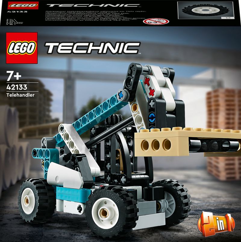 LEGO-Technic-42133-Sollevatore-Telescopico-Set-2in1-Camion-Giocattolo-e-Carrello-Elevatore-Giochi-per-Bambini-di-7--Anni