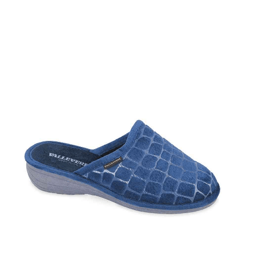 VALLEVERDE SCARPE PANTOFOLE CIABATTE DONNA VALLEVERDE 55123 BLU ORIGINALE AI 2024