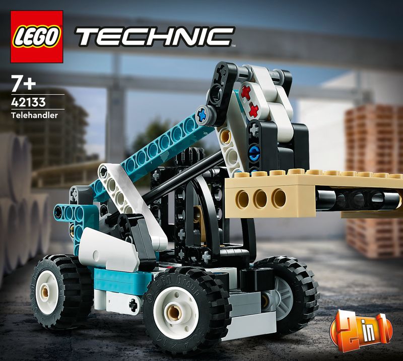 LEGO-Technic-42133-Sollevatore-Telescopico-Set-2in1-Camion-Giocattolo-e-Carrello-Elevatore-Giochi-per-Bambini-di-7--Anni