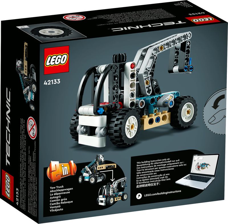 LEGO-Technic-42133-Sollevatore-Telescopico-Set-2in1-Camion-Giocattolo-e-Carrello-Elevatore-Giochi-per-Bambini-di-7--Anni