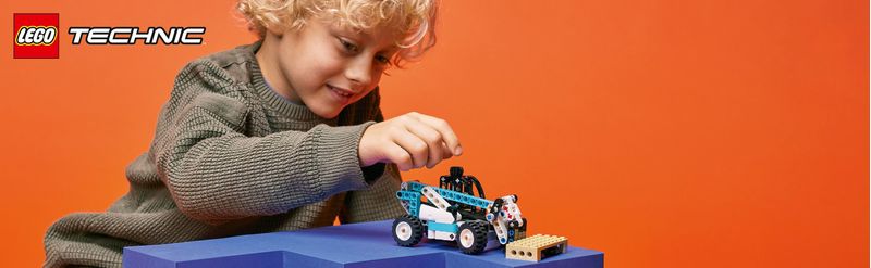 LEGO-Technic-42133-Sollevatore-Telescopico-Set-2in1-Camion-Giocattolo-e-Carrello-Elevatore-Giochi-per-Bambini-di-7--Anni