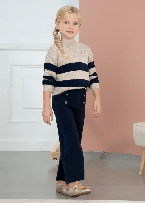 ABEL & LULA by MAYORAL  COMPLETO MAGLIA PANTALONE ABEL E LULA MAYORAL RAGAZZA 5778 4 BLU ORIGINAL AI2024