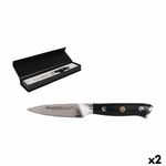 Quttin Coltello Spelucchino Quttin Damaskus Nero Argentato Acciaio inossidabile 9 cm (2 Unità)
