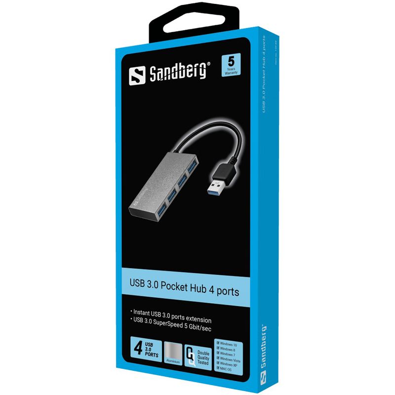 Sandberg-USB-3.0-Pocket-Hub-4-ports