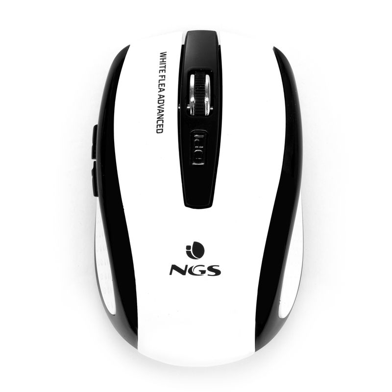 NGS-White-Flea-Advanced-mouse-Mano-destra-RF-Wireless-Ottico-1600-DPI