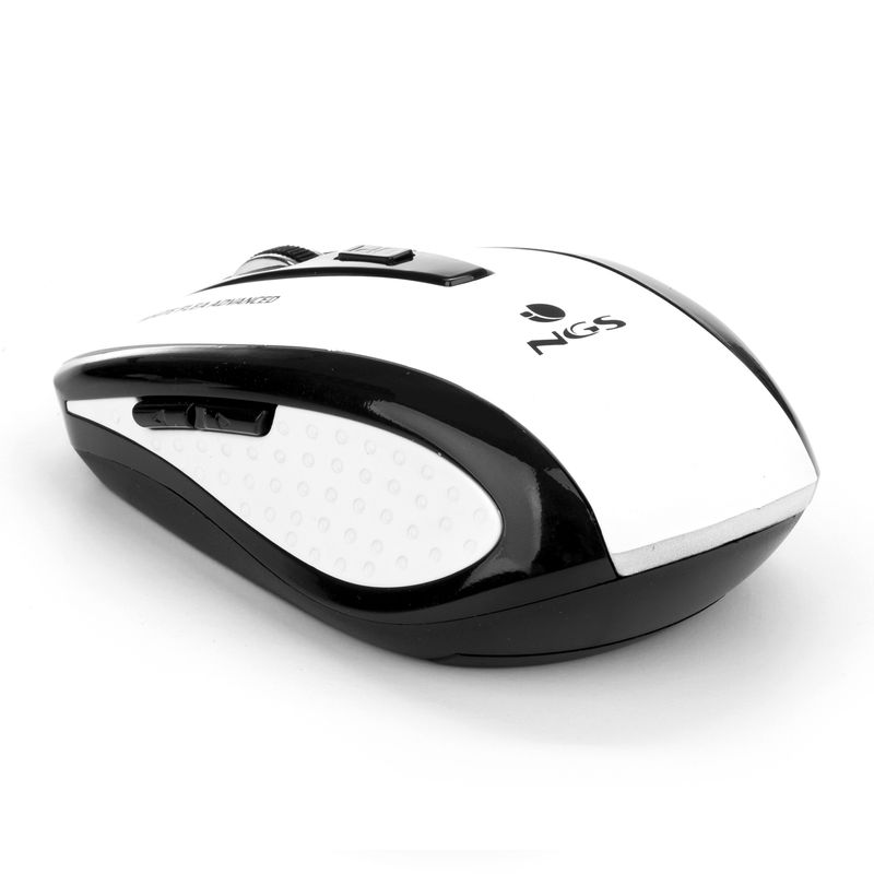 NGS-White-Flea-Advanced-mouse-Mano-destra-RF-Wireless-Ottico-1600-DPI