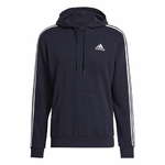 Adidas Felpa con Cappuccio Uomo Adidas Essentials 3 Stripes Blu Marino
