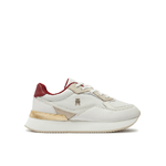 TOMMY HILFIGER SCARPE SNEAKERS DONNA TOMMY HILFIGER FW0FW08203 PELLE BIANCO ORIGINALE AI 2025