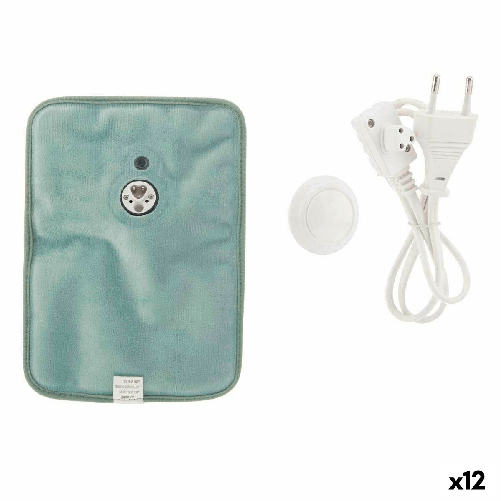 Gift Decor Borsa per l'Acqua Calda Elettrica Mani Verde Plastica 380 W Velluto (12 Unità)