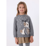 MAYORAL COMPLETO ABITO MAGLIONE BAMBINA MAYORAL 4923 GRIGIO ORIGINALE AI 2024