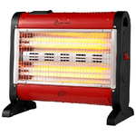 DCG Eltronic SA9424 stufetta elettrica Interno Nero, Rosso 1600 W Riscaldatore di ambienti elettrico al quarzo