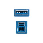 Nanocable-10.01.0802-BL-cavo-USB-2-m-USB-3.2-Gen-1--3.1-Gen-1--USB-A-USB-B-Blu