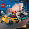 LEGO-City-60400-Go-Kart-e-Piloti-Modellini-da-Costruire-di-Mini-Go-Kart-da-Corsa-Veicoli-Giocattolo-per-Bambini-di-5--Anni