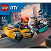 LEGO-City-60400-Go-Kart-e-Piloti-Modellini-da-Costruire-di-Mini-Go-Kart-da-Corsa-Veicoli-Giocattolo-per-Bambini-di-5--Anni