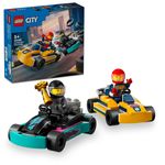 LEGO-City-60400-Go-Kart-e-Piloti-Modellini-da-Costruire-di-Mini-Go-Kart-da-Corsa-Veicoli-Giocattolo-per-Bambini-di-5--Anni