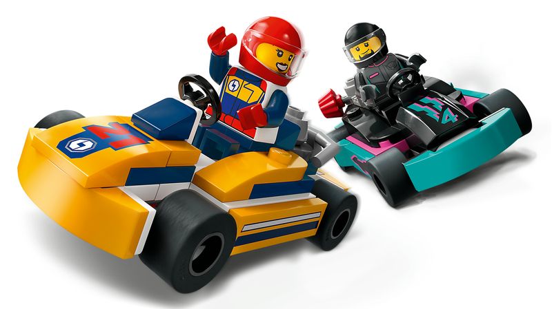 LEGO-City-60400-Go-Kart-e-Piloti-Modellini-da-Costruire-di-Mini-Go-Kart-da-Corsa-Veicoli-Giocattolo-per-Bambini-di-5--Anni