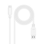 Nanocable-Cable-USB-3.1-Gen2-10Gbps-3A-USB-C-M-A-M---1.5m---Color-Blanco