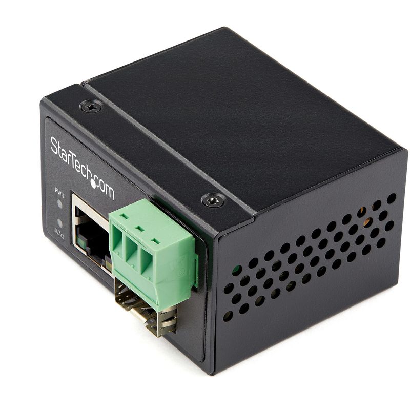 StarTech.com-Media-Converter-fibra-ottica-a-Ethernet---Convertitore-industriale-da-fibra-a-rame-100-Mbps---SFP-a-RJ45-Ca