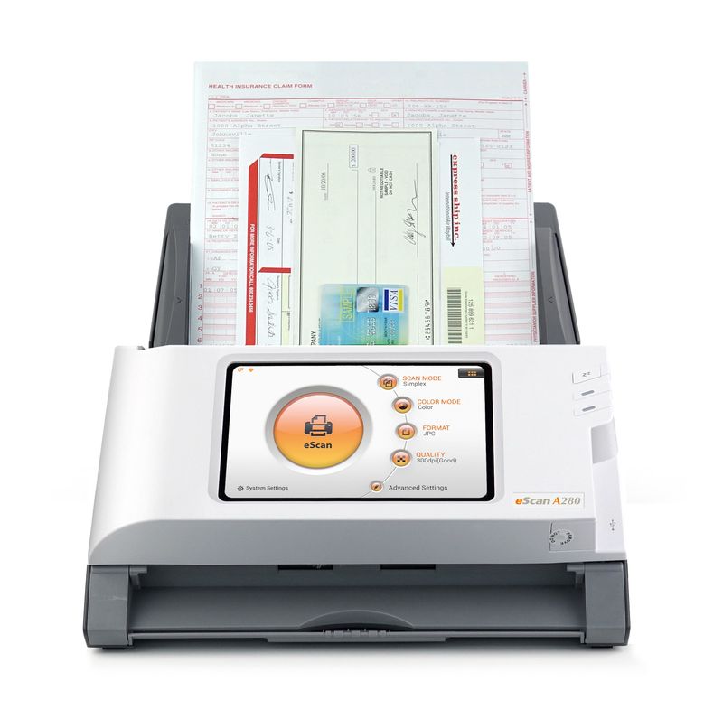 Plustek-eScan-A280-Essential-Scanner-ADF-600-x-600-DPI-A4-Nero-Bianco