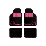 Hello Kitty Set di Tappetini per Auto Hello Kitty Nero Rosa (4 pcs)