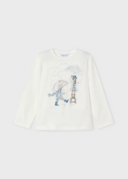 MAYORAL MAGLIA MAGLIE BAMBINA MAYORAL 4067 04067 79 BIANCO ORIGINALE AI 2025