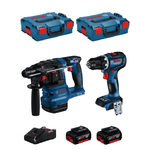 Bosch professional bosch kit bk221 (gbh 18v-22 + gsr 18v-90 c + 2 x.. 8435587928263