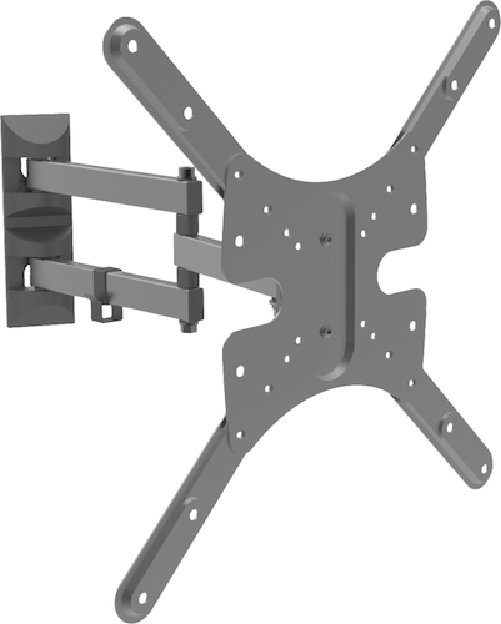 TECNO STAFFA PER TV DOPPIO SNODO UNIVERSALE NERO 13/55" ST029