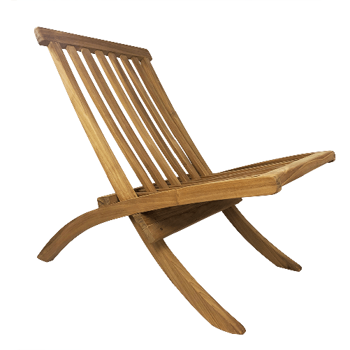 Tempo Style - Poltrona Pieghevole in Teak Camel