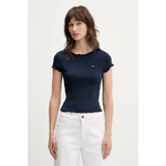 TOMMY HILFIGER MAGLIA T SHIRT DONNA TOMMY JEANS DW0DW20623 COTONE BLU ORIGINALE PE 2025
