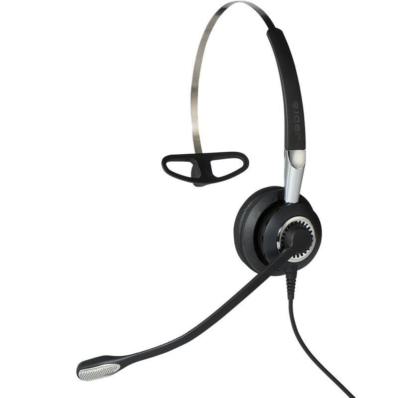 Jabra-Biz-2400-II-QD-Mono-UNC-3-in-1-Auricolare-Cablato-Passanuca-A-clip-A-Padiglione-Ufficio-Nero-Argento