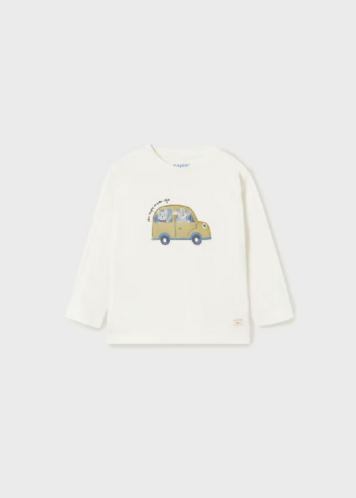 MAYORAL MAGLIA T SHIRT MAGLIE NEONATO MAYORAL 2023 COTONE 20 BIANCO ORIGINALE AI 2024