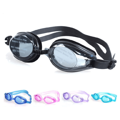 TrAdE Shop Traesio  Occhialini Nuoto Con Tappi Per Naso Orecchie Regolabili Antiappannamento 5 Colori 605422 -