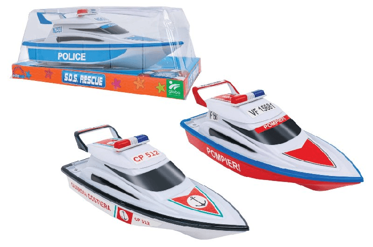 Globo Motoscafo Polizia Pompieri Guardia Costiera Wtoy Assortito