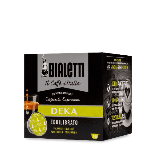 BIALETTI Capsule espresso caffe' bialetti deka gusto equilibrato confezione da 16 capsule espresso