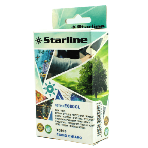 STARLINE Starline - Cartuccia ink - per Epson - Ciano chiaro - C13T08054011 - T0805 - 11,4ml