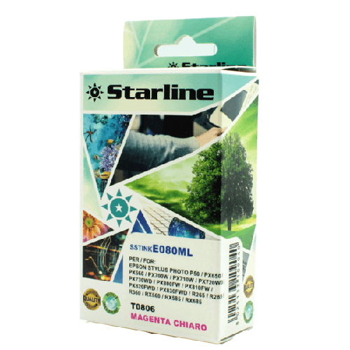 STARLINE Starline - Cartuccia ink - per Epson - Magenta chiaro - C13T08064011 - T0806-11,4 ml