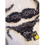F**k Bikini Ethos fascia con slip nodi regolabile variante nero