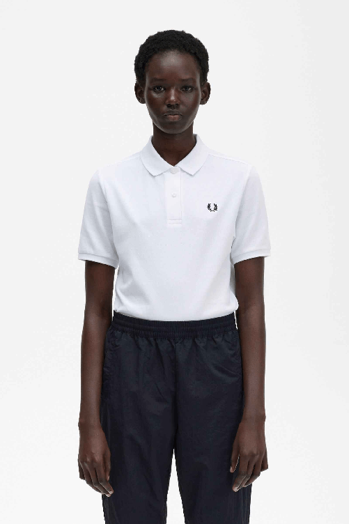 Fred Perry MAGLIA POLO T SHIRT DONNA FRED PERRY G6000 192074 COTONE BIANCO ORIGINAL PE 2023